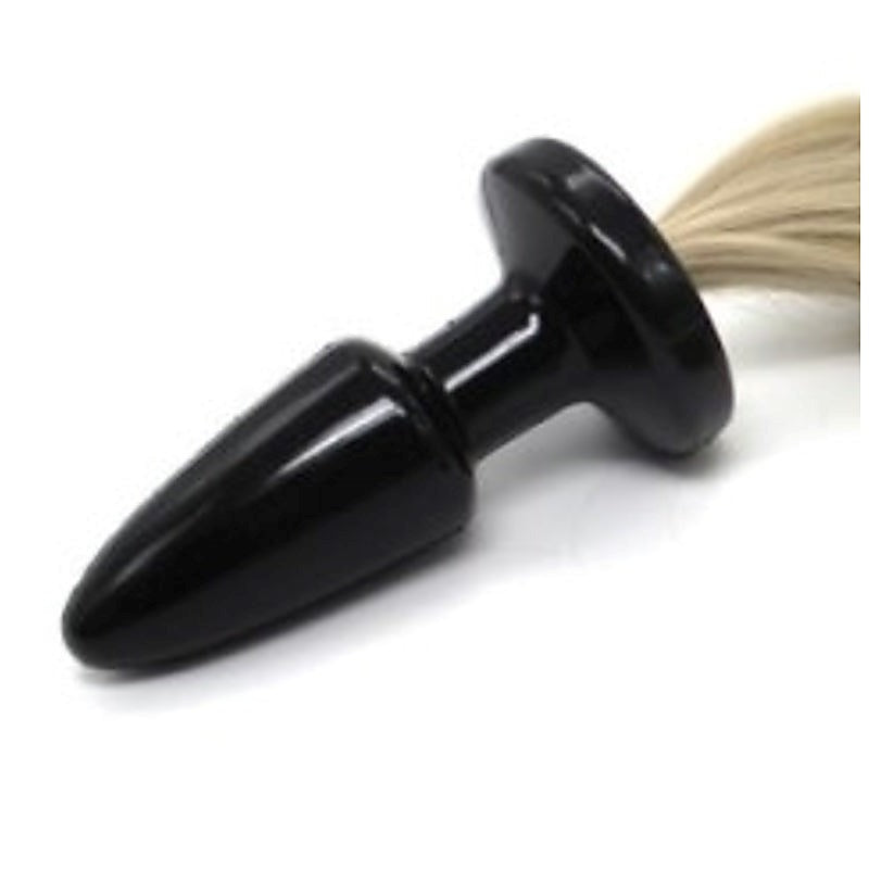 Premium Faux Horse Tail Anal Plug by BDStyle - Steel Sex Toys