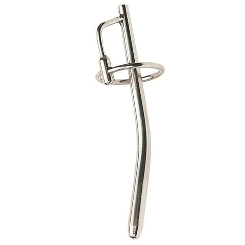 BDStyle Bent Cum Thru Penis Plug With Ring Curved Urethral Stimulation - Penis Plugs