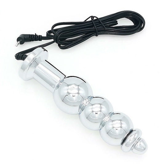 Bipolar Metal Electric Shock Butt Plug - K by BDStyle - Electro Sex