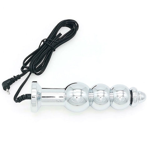 Bipolar Metal Electric Shock Butt Plug by BDStyle - Electro Sex