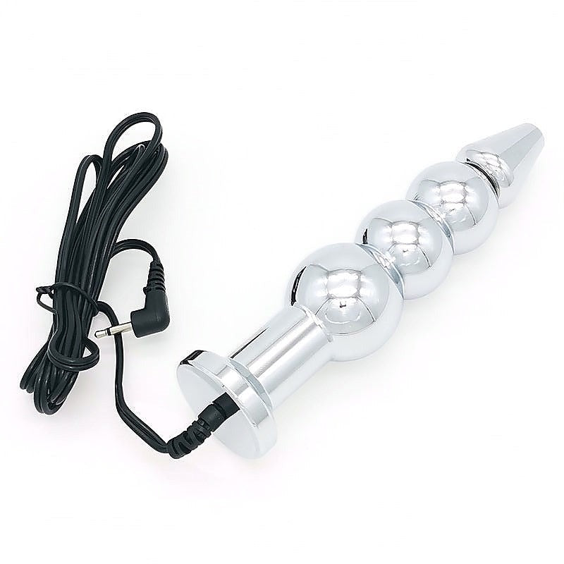 Bipolar Metal Electric Shock Butt Plug by BDStyle - Electro Sex