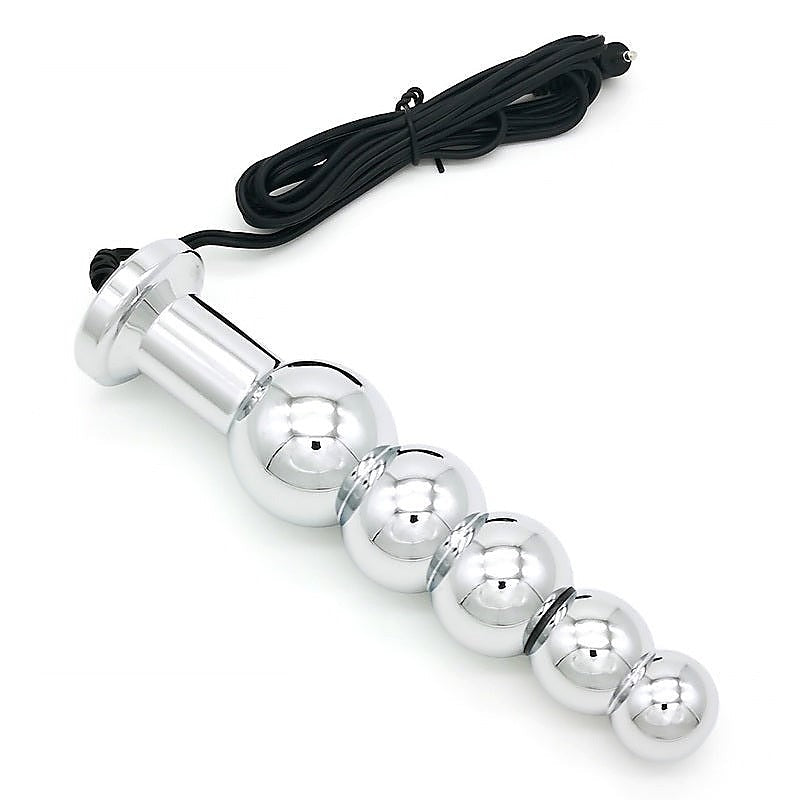 Bipolar Metal Electric Shock Butt Plug by BDStyle - Electro Sex