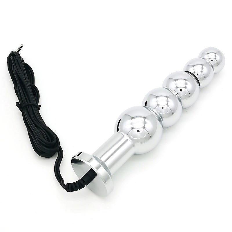 Bipolar Metal Electric Shock Butt Plug by BDStyle - Electro Sex