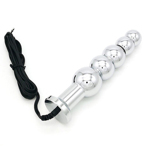Bipolar Metal Electric Shock Butt Plug by BDStyle - Electro Sex