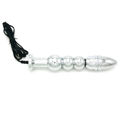 Bipolar Metal Electric Shock Butt Plug by BDStyle - Electro Sex