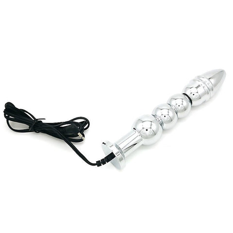 Bipolar Metal Electric Shock Butt Plug by BDStyle - Electro Sex