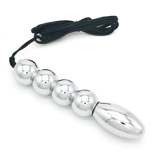 Bipolar Metal Electric Shock Butt Plug - S by BDStyle - Electro Sex