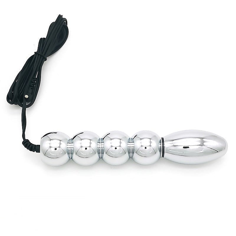 Bipolar Metal Electric Shock Butt Plug by BDStyle - Electro Sex