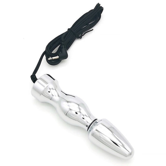 Bipolar Metal Electric Shock Butt Plug - T by BDStyle - Electro Sex