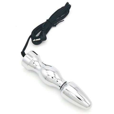 Bipolar Metal Electric Shock Butt Plug by BDStyle - Electro Sex