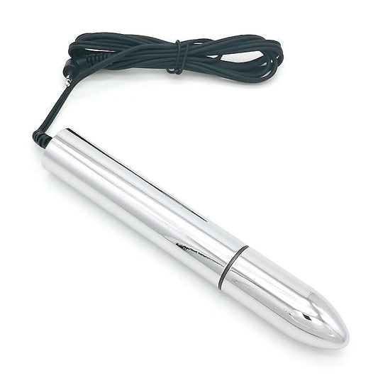 Bipolar Metal Electric Shock Butt Plug - V by BDStyle - Electro Sex