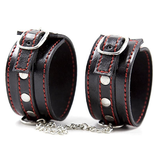 Class Single Rivet Adjustable BDSM Cuffs by BDStyle - Cuffs and Restraints