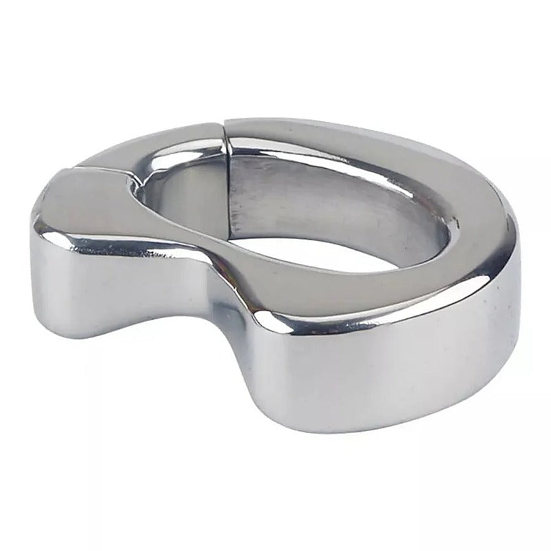 Oval Stainless Steel Ball Stretcher by BDStyle - Steel Sex Toys