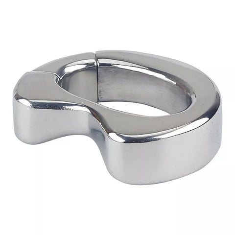 Oval Stainless Steel Ball Stretcher by BDStyle - Steel Sex Toys