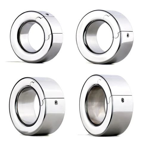 BDStyle Stainless Steel Scrotum Enhancer Adjustable Ball Stretcher - Steel Sex Toys