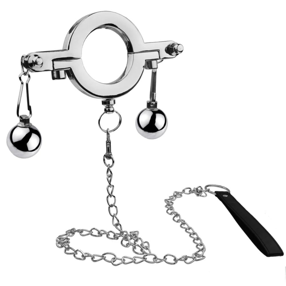 BDStyle Sensual Stainless Steel Hanger Customizable Weight Ball Stretcher - - Steel Sex Toys