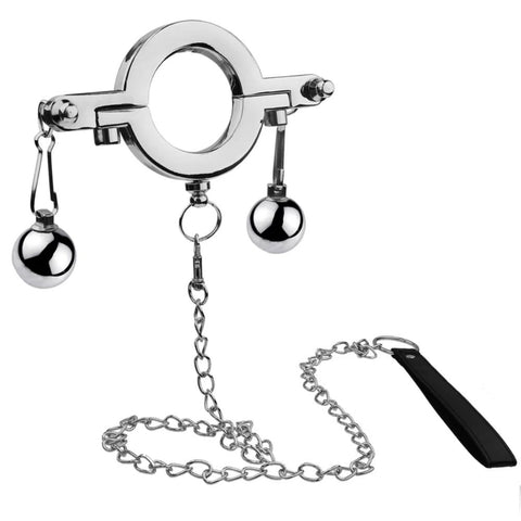 BDStyle Sensual Stainless Steel Hanger Customizable Weight Ball Stretcher - Steel Sex Toys