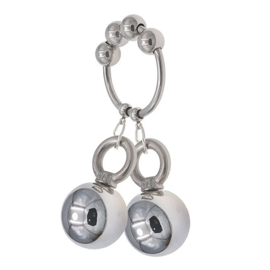 BDStyle Adjustable Metal Ball Stretcher - Perfect Fit for Men - - Steel Sex Toys