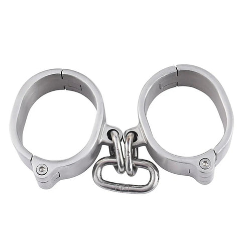 Stainless Steel Restraint Cuffs by BDStyle - Steel Sex Toys