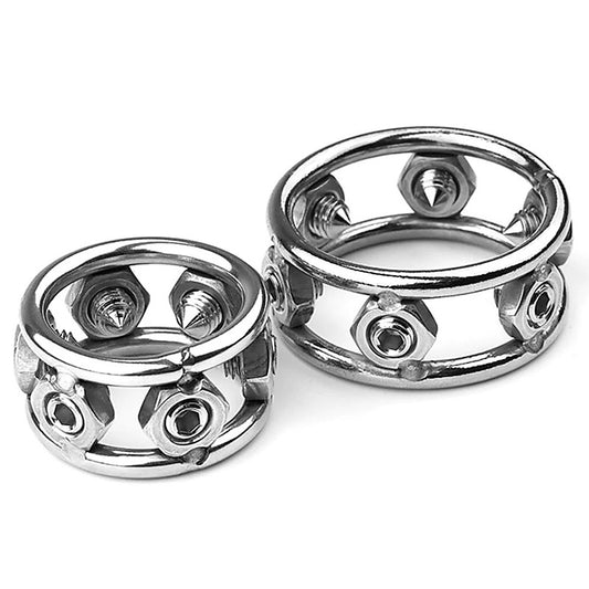 BD Style Men Heavy Cock Rings With 6 Spikes by BDStyle - Cock Rings