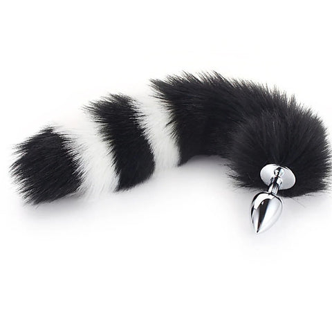 Vibrant 40cm Artificial Fur Tail by BDStyle - Steel Sex Toys