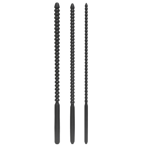 BDStyle Thread 3 Size Silicone Penis Plug for Urethral Stimulation - Penis Plugs