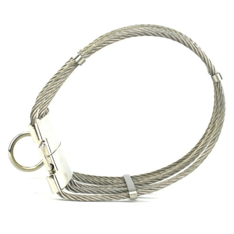 BDStyle Stainless Steel Unisex Slave Collar for BDSM Bondage Play - Steel Sex Toys