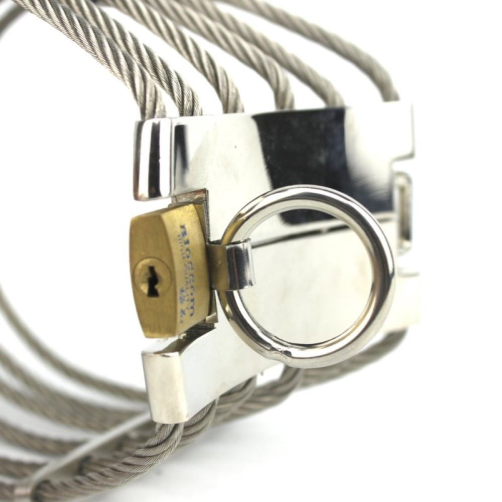 BDStyle Stainless Steel Unisex Slave Collar for BDSM Bondage Play - Steel Sex Toys