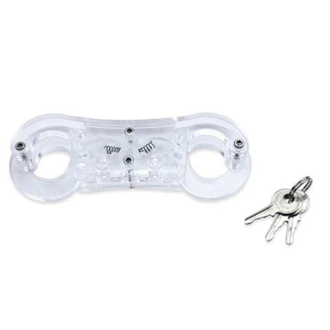 BDStyle Acrylic Glass BDSM Finger Cuff Ratchet Clasp Adjustable Design - Cuffs and Restraints