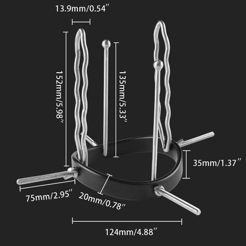 BDStyle Resin & Steel Intimate Exploration Anal Spreader Premium Materials - Steel Sex Toys
