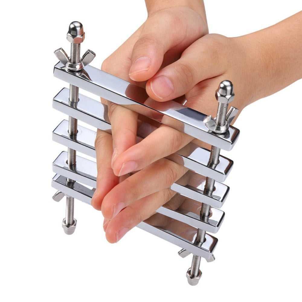 BDStyle Finger Restraint Splint Cuffs Enhance BDSM Intensity Metal Splints - Steel Sex Toys