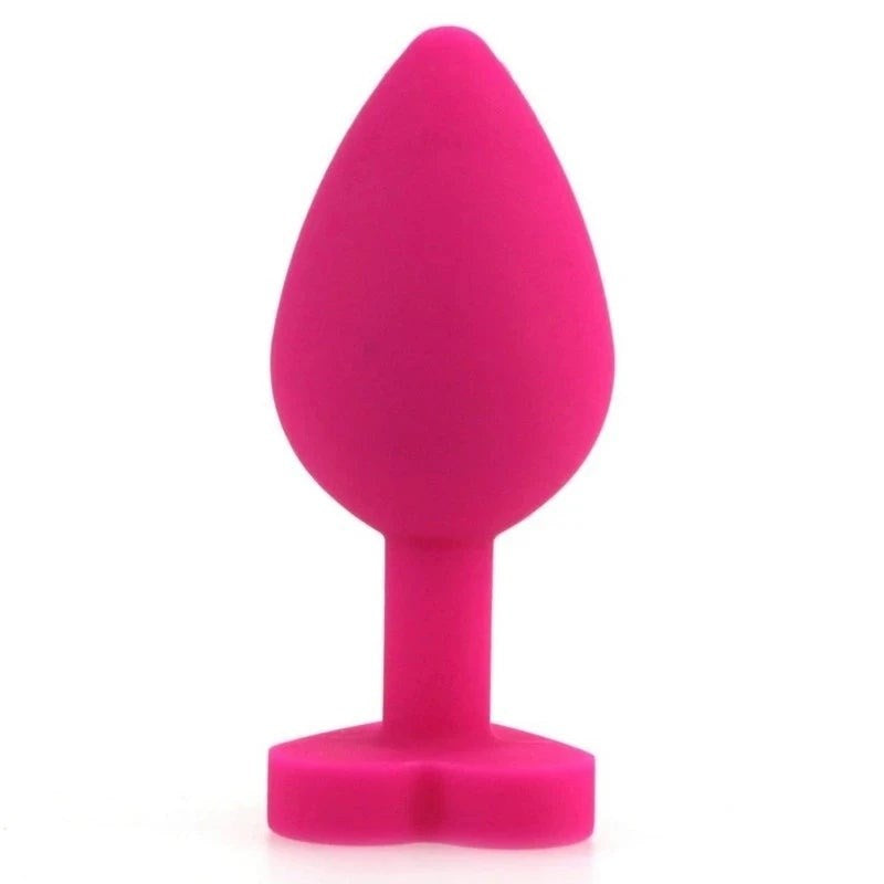 BDStyle Heart-Shaped Silicone Anal Plug - Beginner-Friendly Excitement - - Butt Plugs