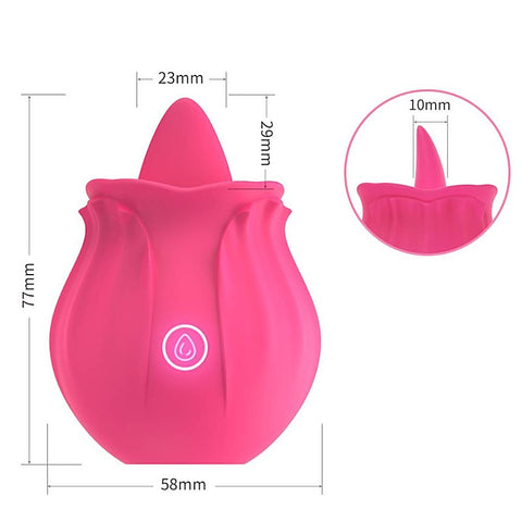 7 Functions Flower Tongue Vibrator by BDStyle - Finger and Tongue Vibrators