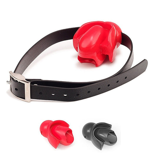 Tongue Fixed BDSM Play Gag Balls by BDStyle - Bondage Gags and Bits