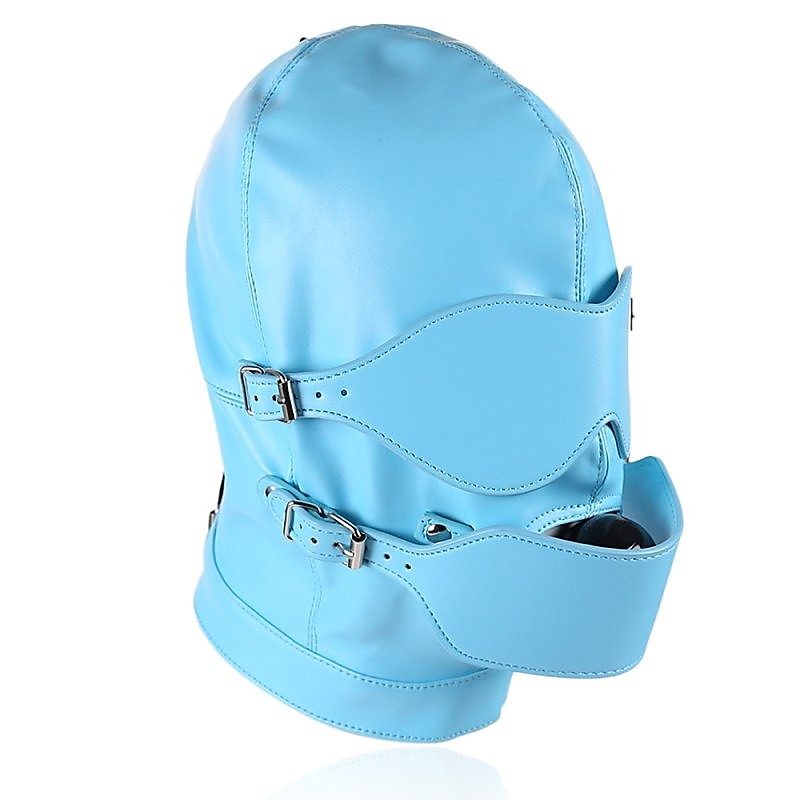 Premium Full Mask Eyes & Mouth Hood by BDStyle - Blindfolds And Masks