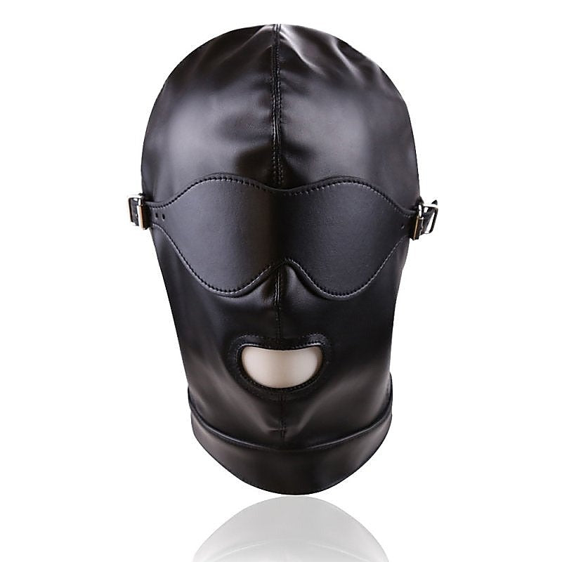 BDSM Play Full Mask Eyes & Mouth Detachable by BDStyle - Blindfolds And Masks
