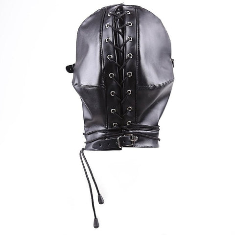 BDSM Play Full Mask Eyes & Mouth Detachable by BDStyle - Blindfolds And Masks