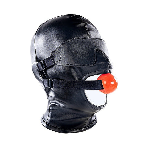 BDSM Play Hood With Blindfold And Mouth Gag by BDStyle - Bondage Hoods