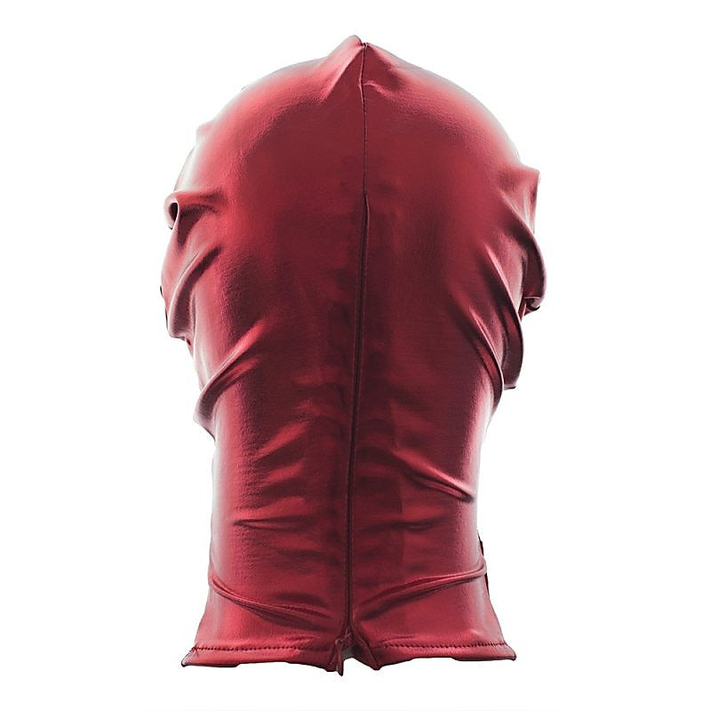 Patent Leather Full Head Bondage Hood by BDStyle - Bondage Hoods