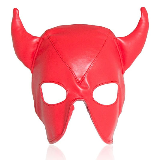Ox Horn Face Extreme Restraint Bondage Hood by BDStyle - Masks And Blindfolds