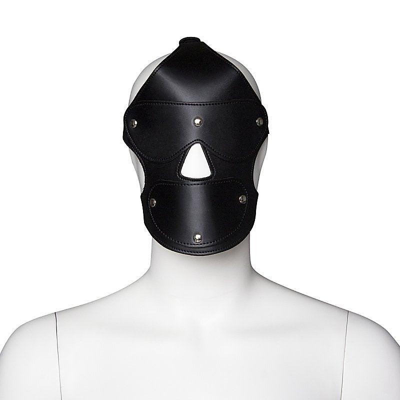 Gimp Hood With Removable Eye Pad And Mouth Pad by BDStyle - Bondage Hoods
