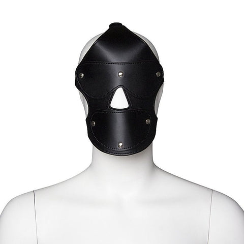 Gimp Hood With Removable Eye Pad And Mouth Pad by BDStyle - Bondage Hoods