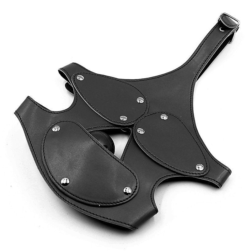 Gimp Hood With Removable Eye Pad And Mouth Pad by BDStyle - Bondage Hoods