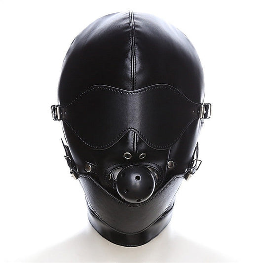 Bondage Mouth Gag Full Gimp Hood by BDStyle - Bondage Hoods