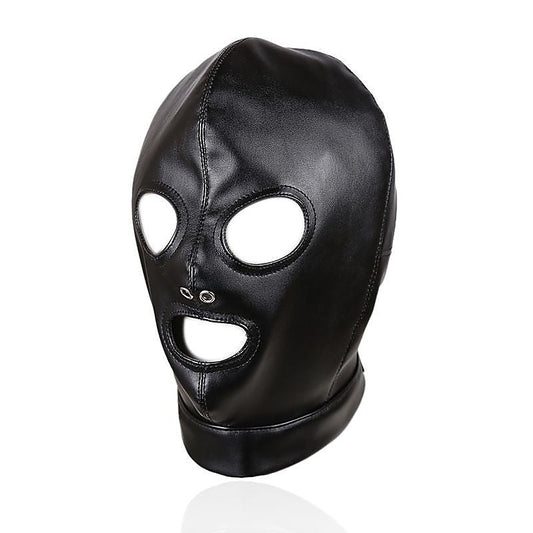 Mouth And Eye Open With Nostril Hole Bondage Hood - Bondage Hoods