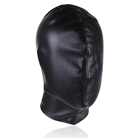 Faux Leather Frenulum Full Bondage Hood by BDStyle - Bondage Hoods