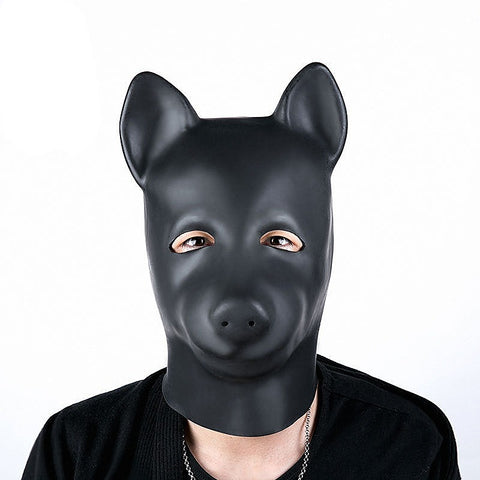 Latex Fetish Play Pig Hood Mask by BDStyle - Bondage Hoods