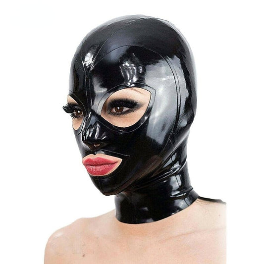 Latex Hood Open Eyes And Mouth by BDStyle - Bondage Hoods