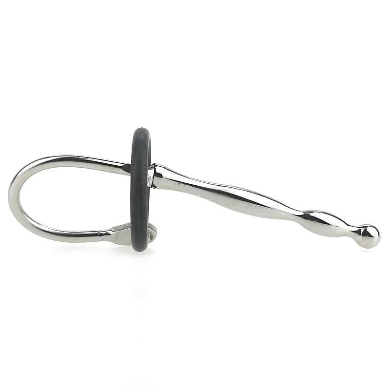 Wavey Quatro Penis Plug With Rubber Glans Ring by BDStyle - Penis Plugs