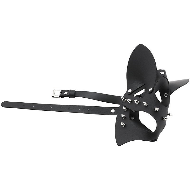 Faux Leather Rivet Spike Mask by BDStyle - Blindfolds And Masks